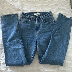 Curve love 90s straight high waisted